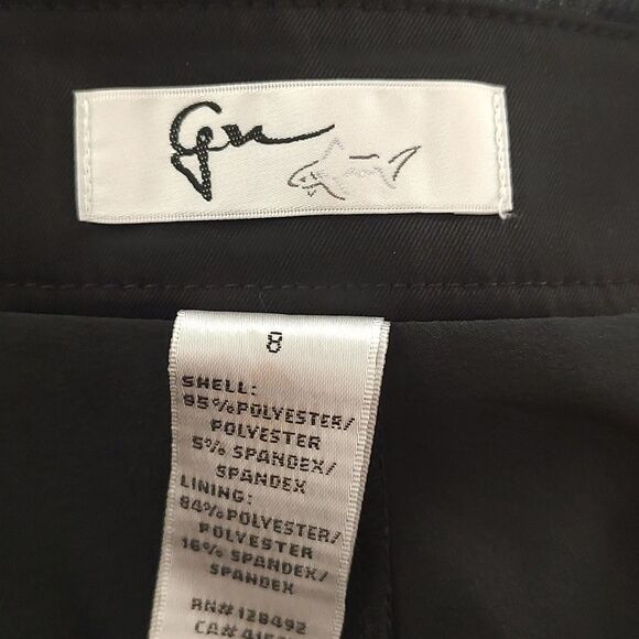 Greg Norman Golf black skort skirt gray red white trim Sz 8 - Picture 3 of 4
